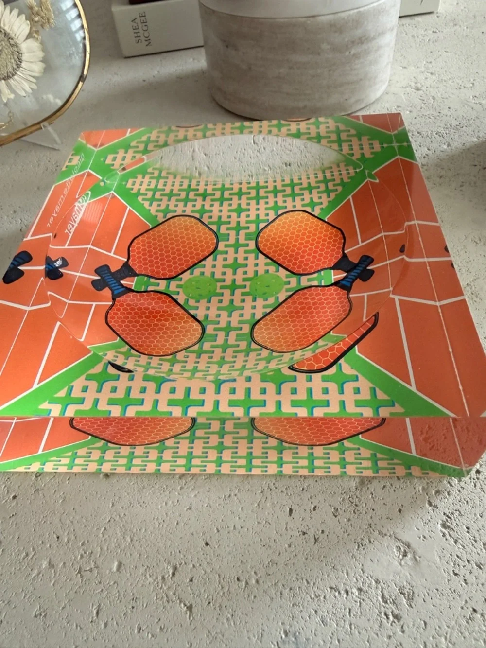 Nicolette Mayer PICKELBALL ANYONE PAM AND EMMA CANDY CATCHALL DISH